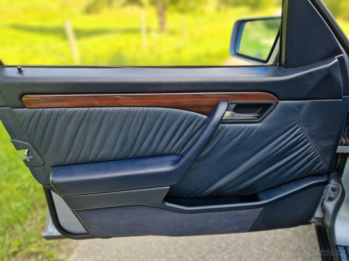 Mercedes C třídy W202 modrá kůže interier - 7