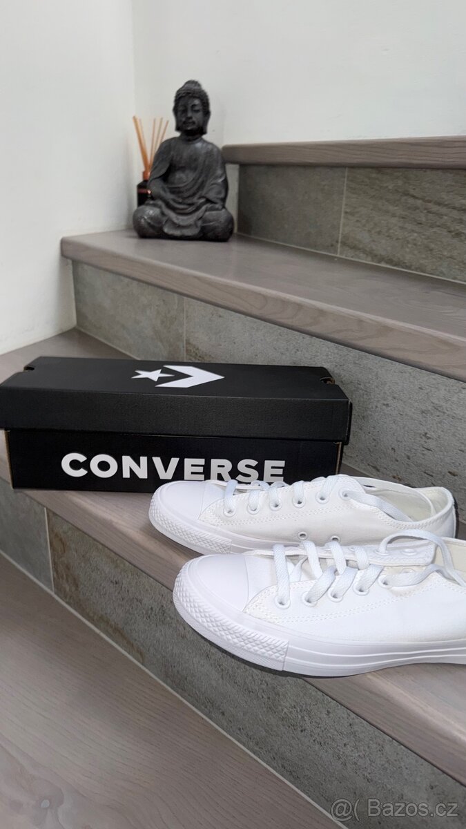 Dámské Converse bílé tenisky 38 - 7