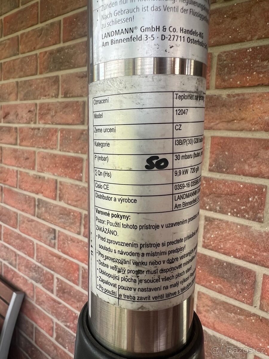 Landmann tepelný zářič 12047 Plynová stavitelná lampa - 7