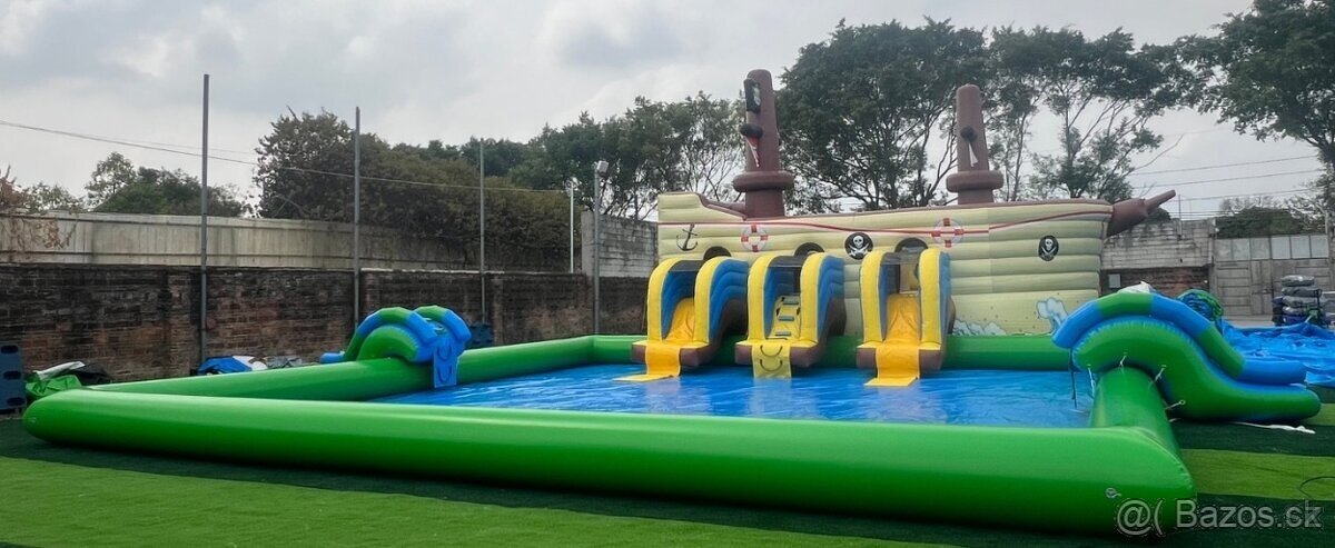 Skákaci hrad loď s bazénom - 7