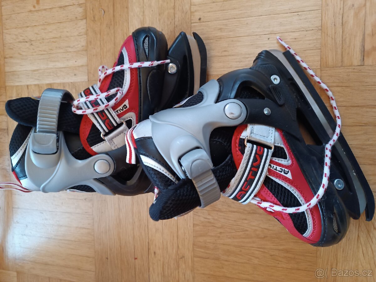 Dětské chlapecké brusle na led rostoucí velikost 30-33 - 7