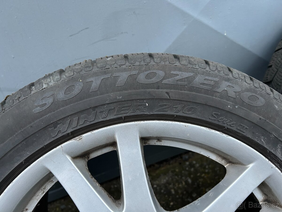 Alu kola R17 5x112 Mercedes + zimní pneu 245/45/17 - 7