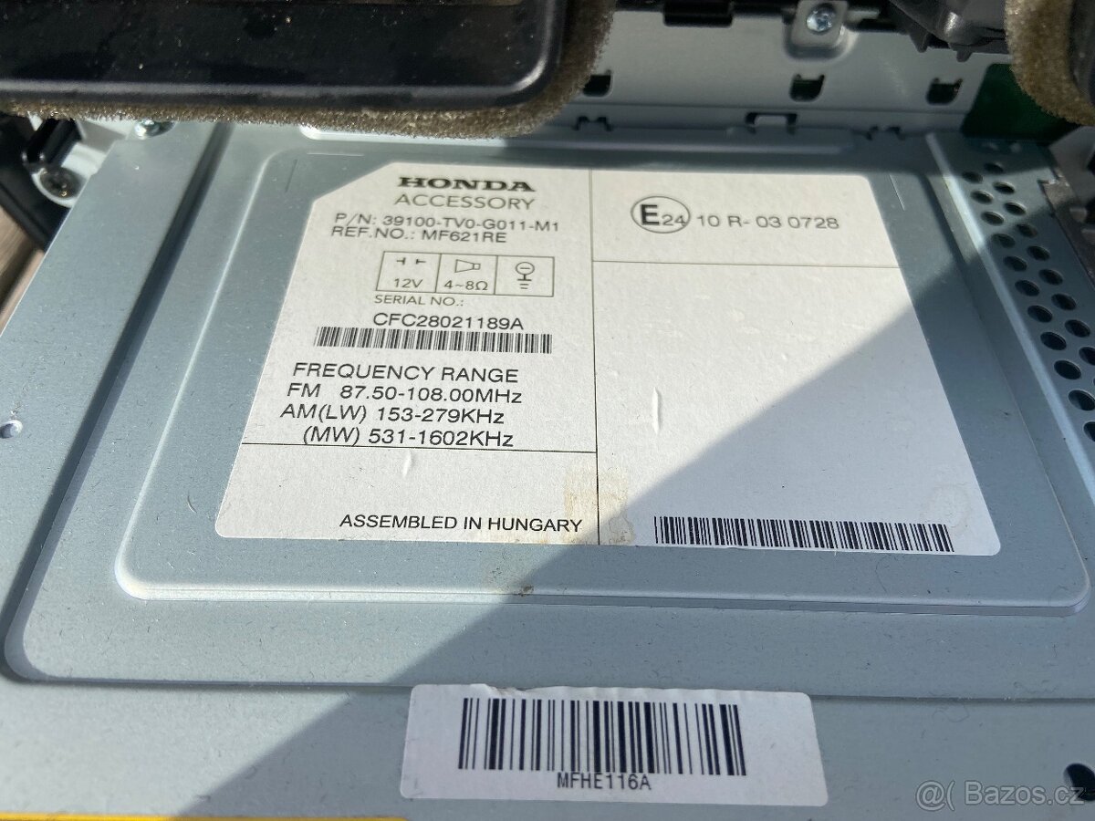 Honda Civic 9g rádio - 7