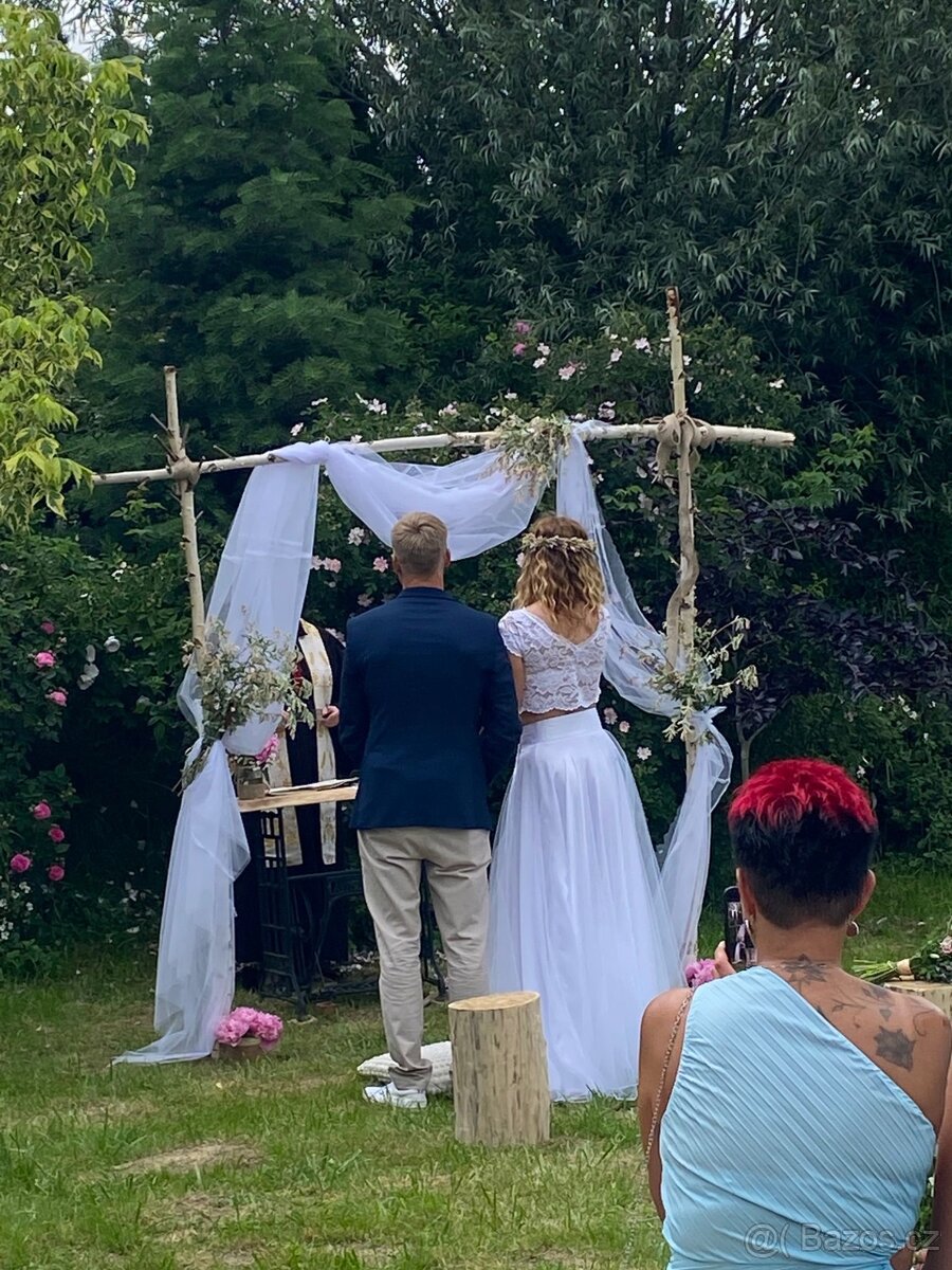 Dvojdílné svatebni šaty BOHO - 7