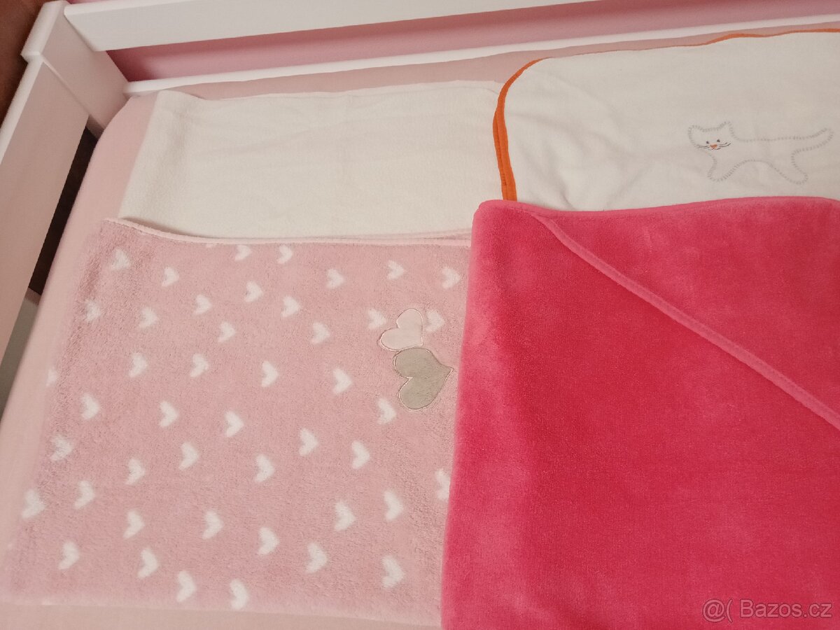 Osušky pro miminka, deky, potah na přebalovací pult - 7