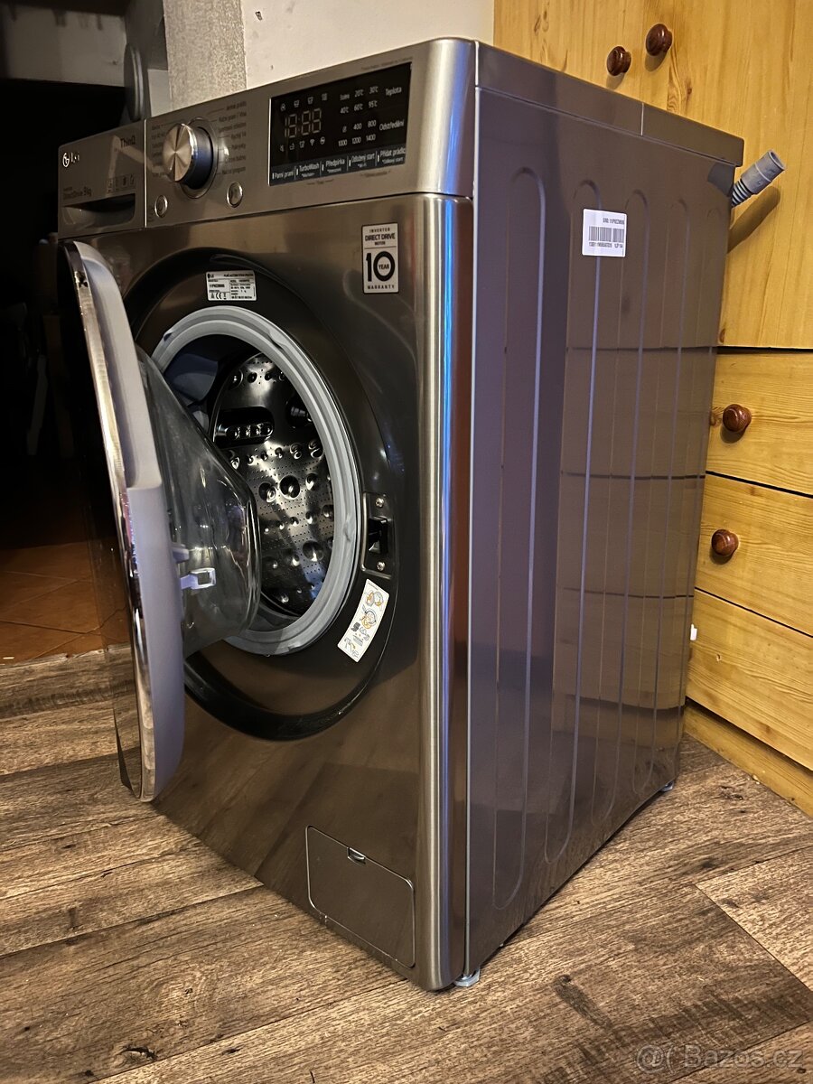 🔹 Luxusní nerezová pračka LG – 9 kg | Top stav Plně funkční - 7