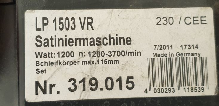 saténovací bruska FLEX LP1503VR - 7