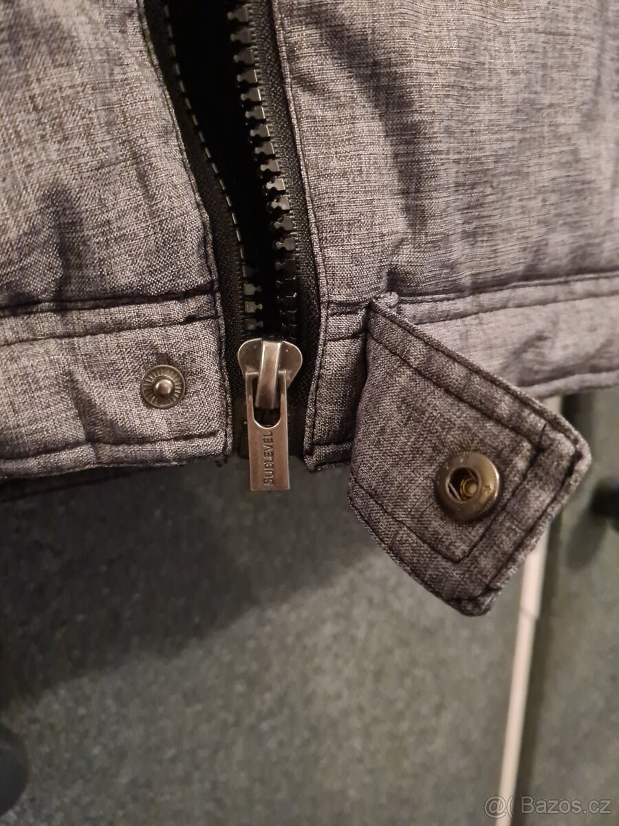 Pánská podzimní bunda Sublevel šedivá - 7