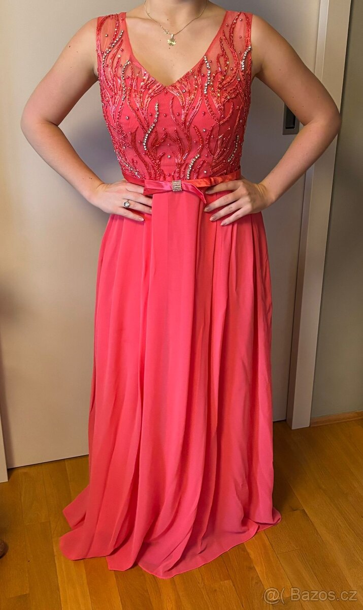 Elegantní společenské šaty velikost 36-38 - 7