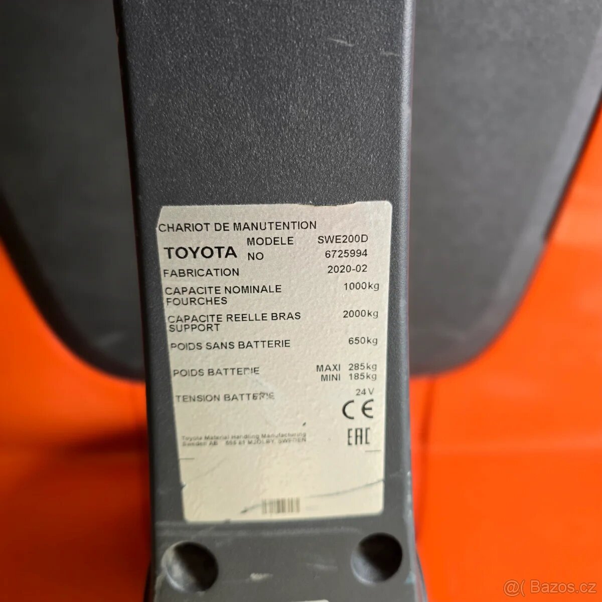 Toyota SWE 200D • 2020 • gelová baterie • vestavěná nabíječk - 7