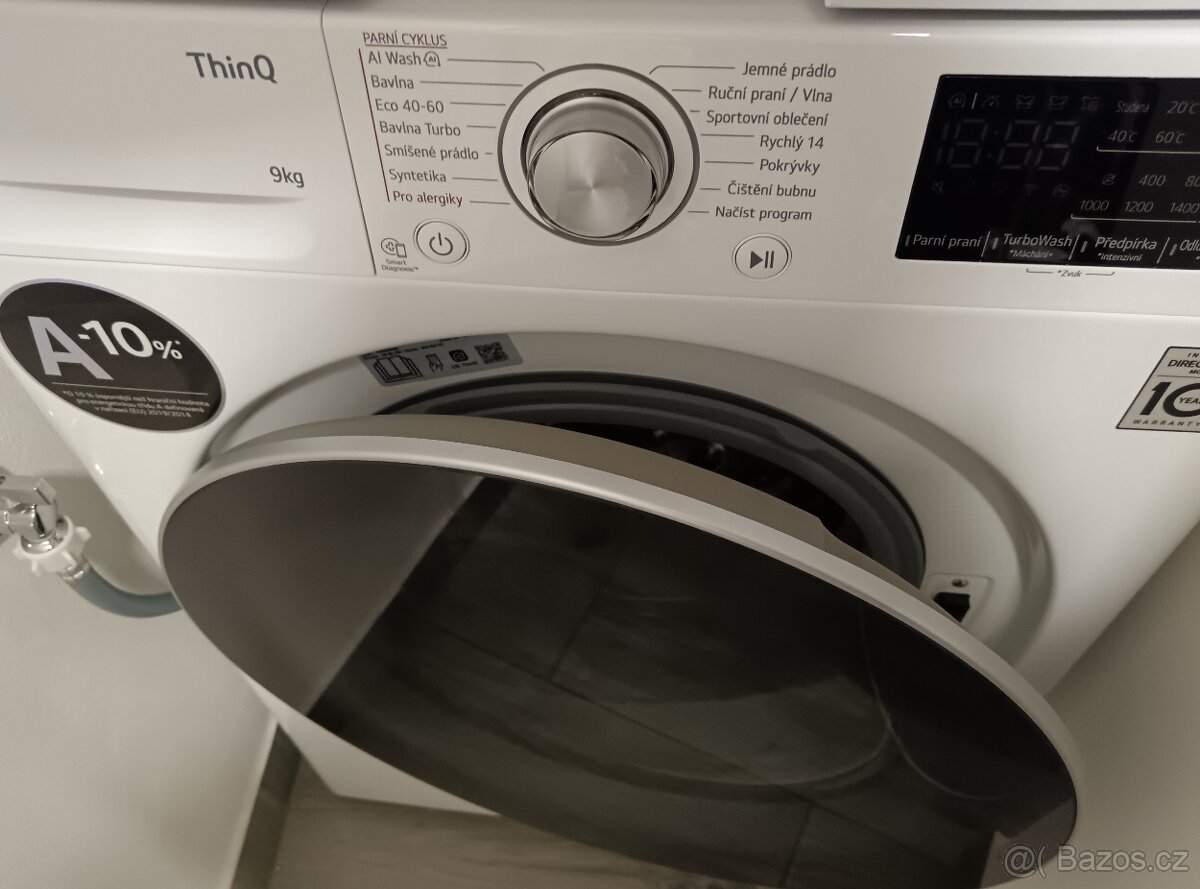LG pračka nová, krásná a chytrá (: - 7