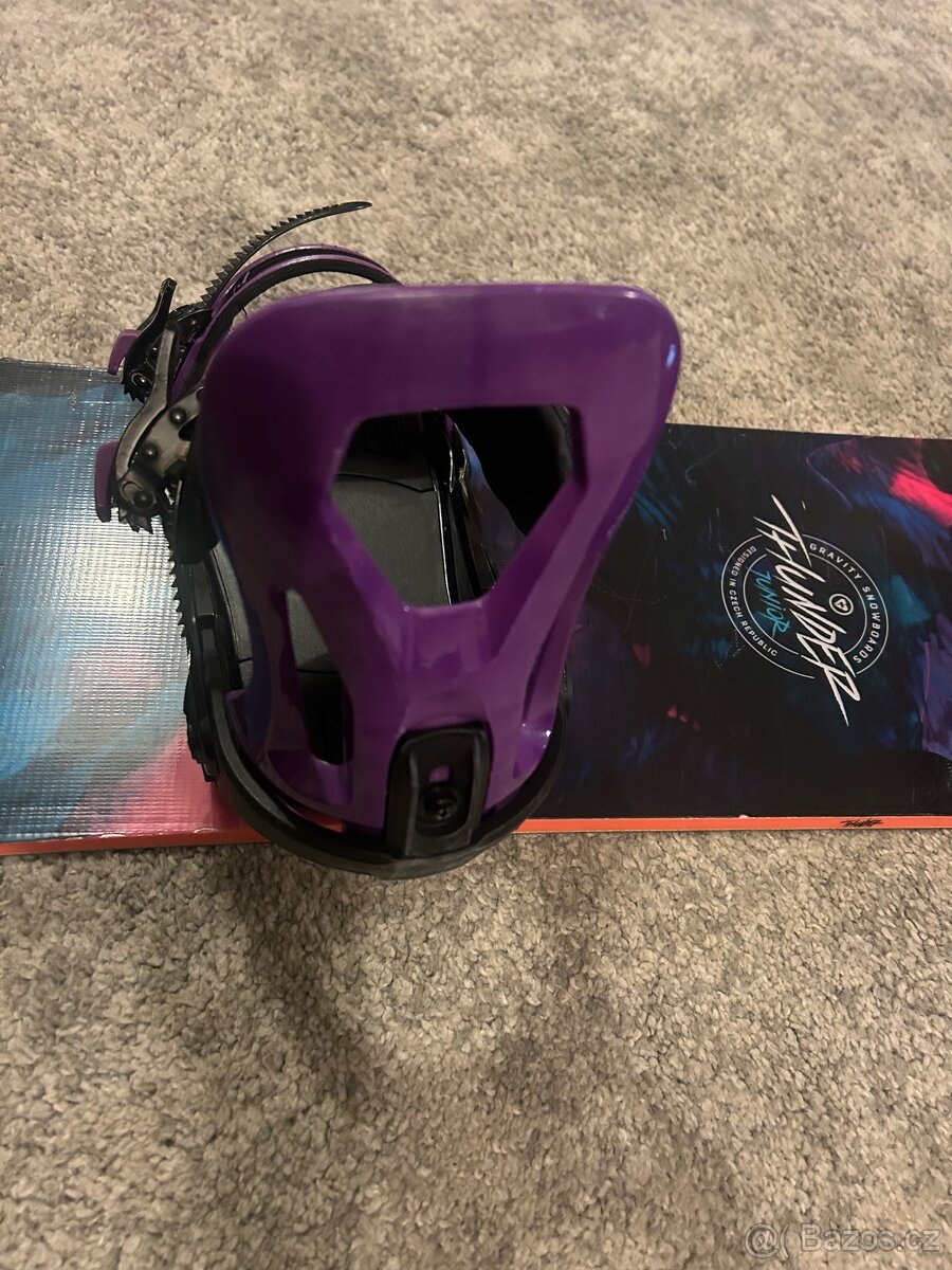 Snowboard 140cm Gravity Thunder 20/21 junior + vázání - 7