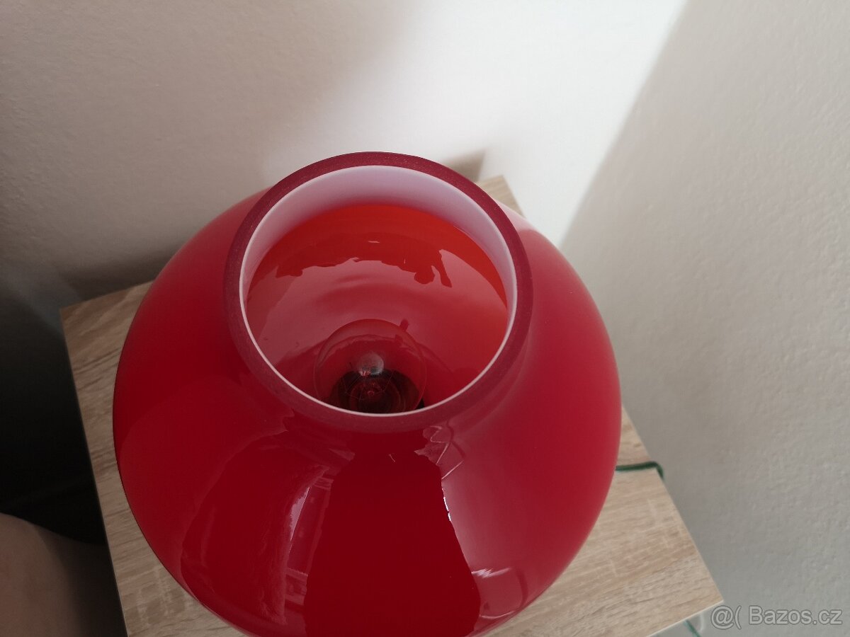 Retro červená lampa - 7