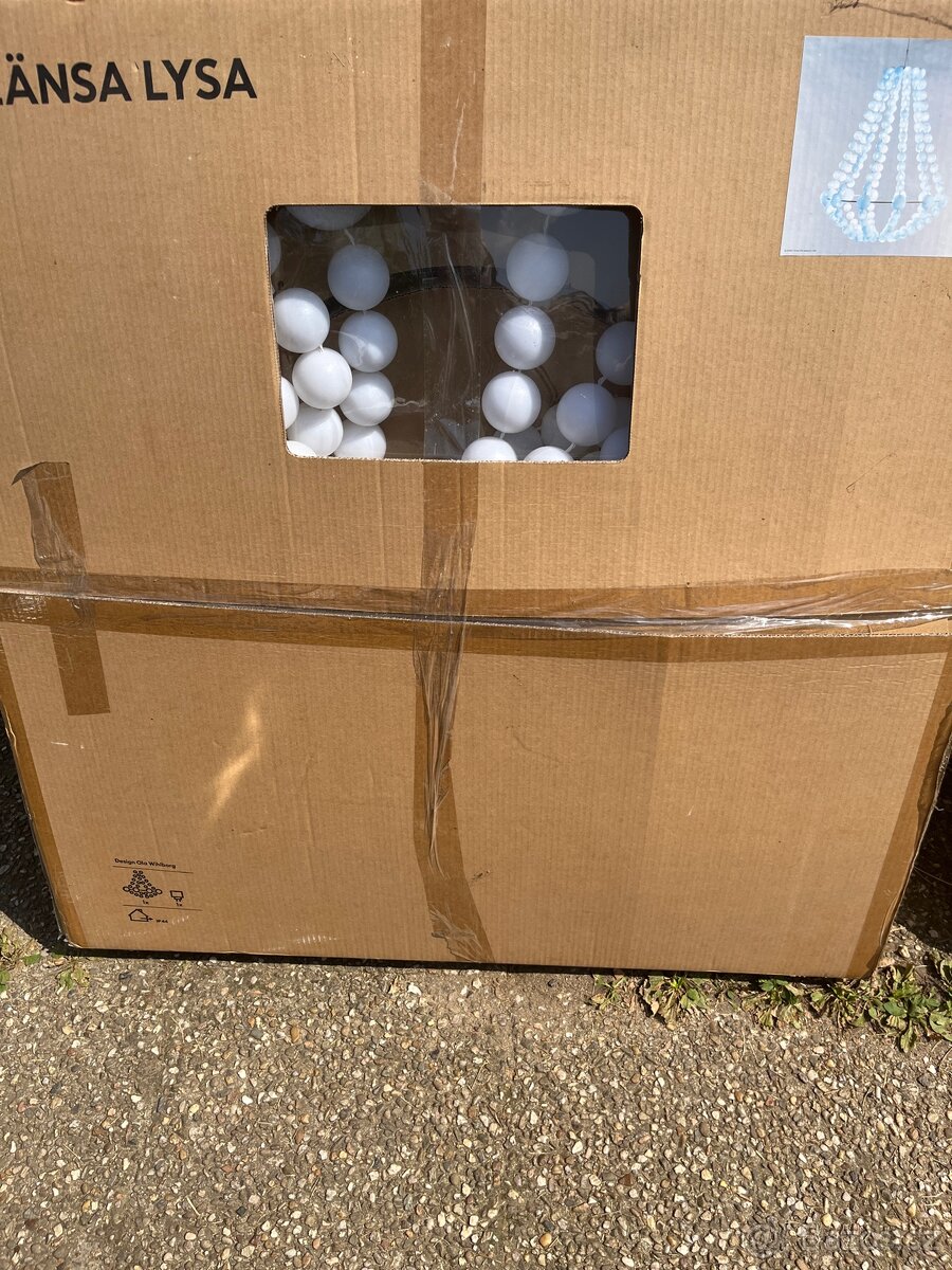 IKEA GLANSA LYSA Velká světelná dekorace 90cm - 7