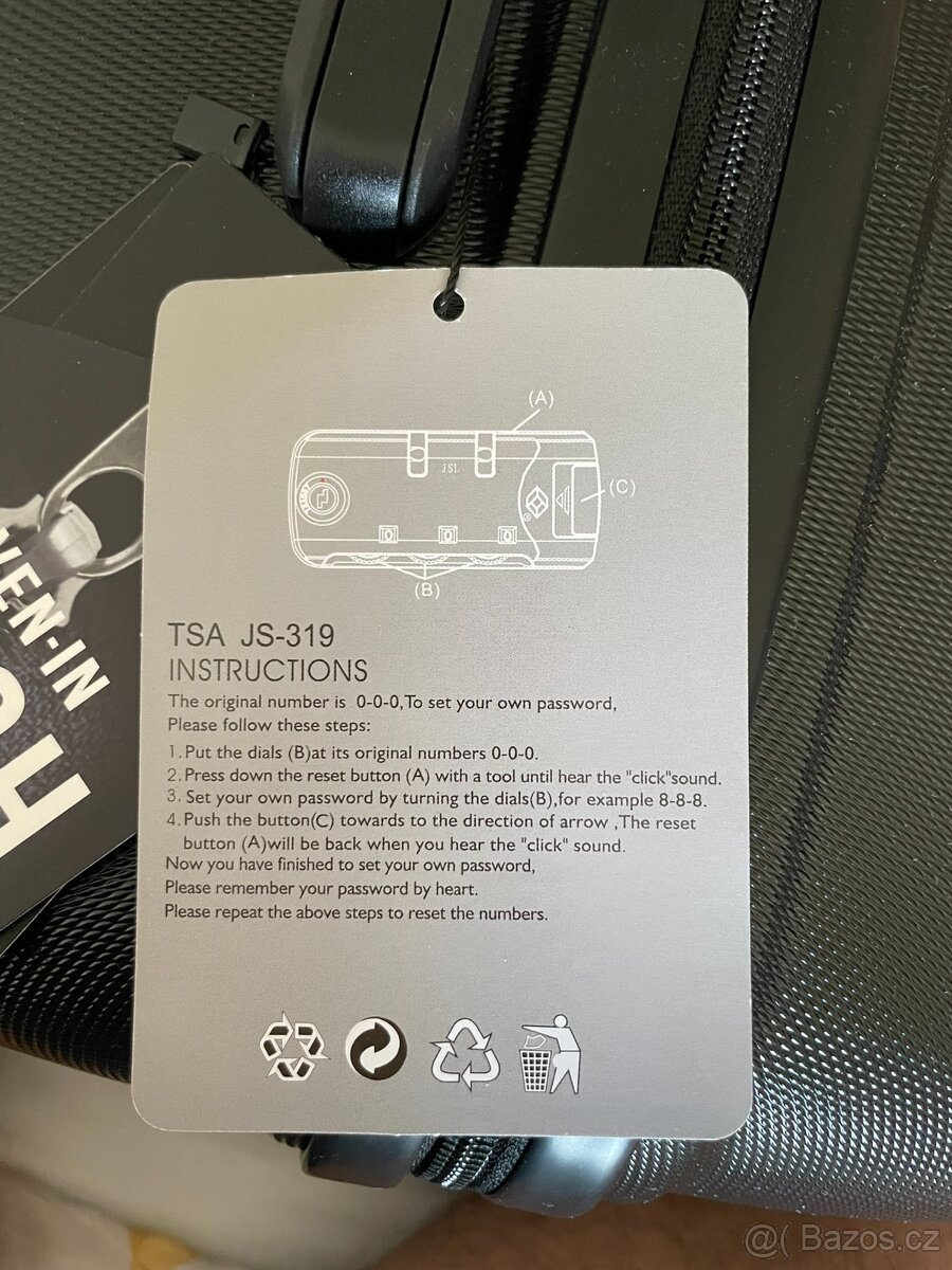 Kufr Kono 2191L černý - 7