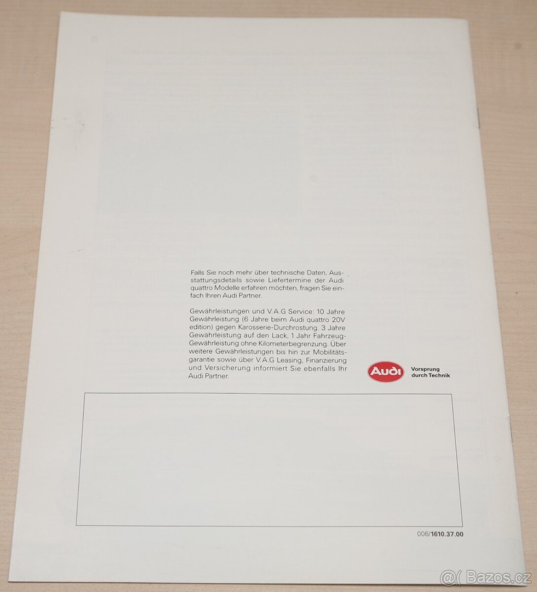 Prospekty AUDI Quattro (1985/1985/2005) - 7