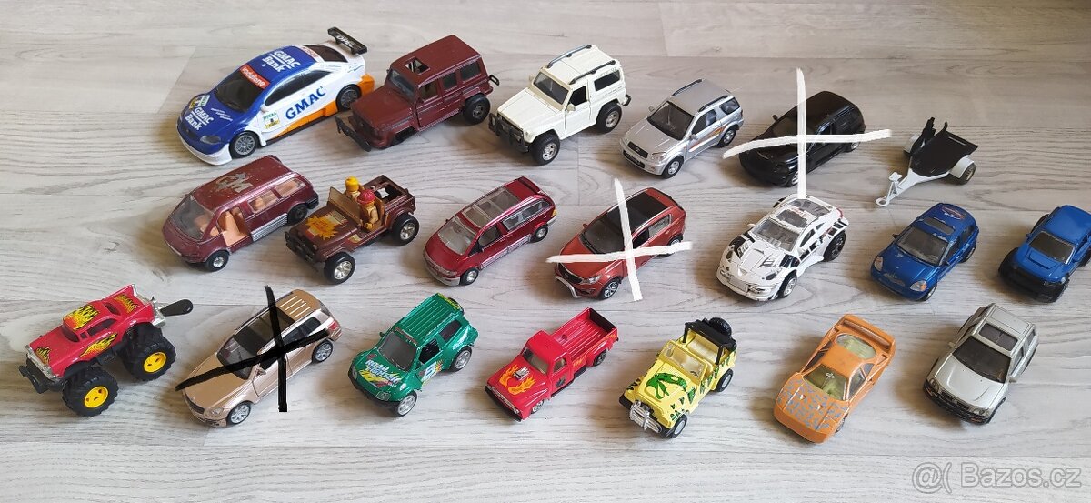 autíčka - modely MIX větší - obyčejné i značkové - 7