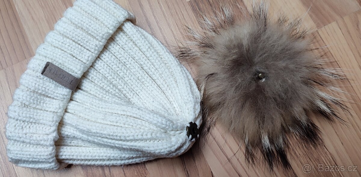 Zimní čepice s bambulí 2ks - 7