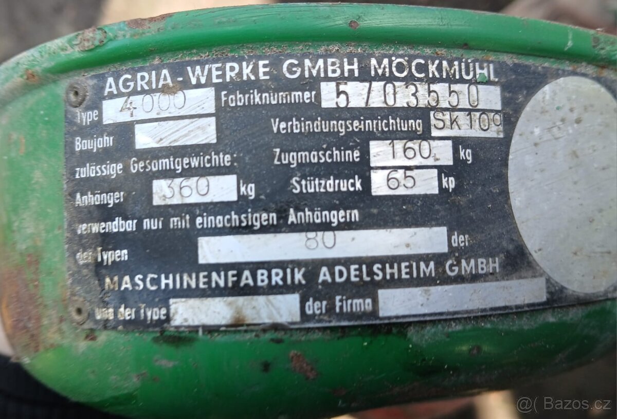 Rotovátor - Agria werke - 7