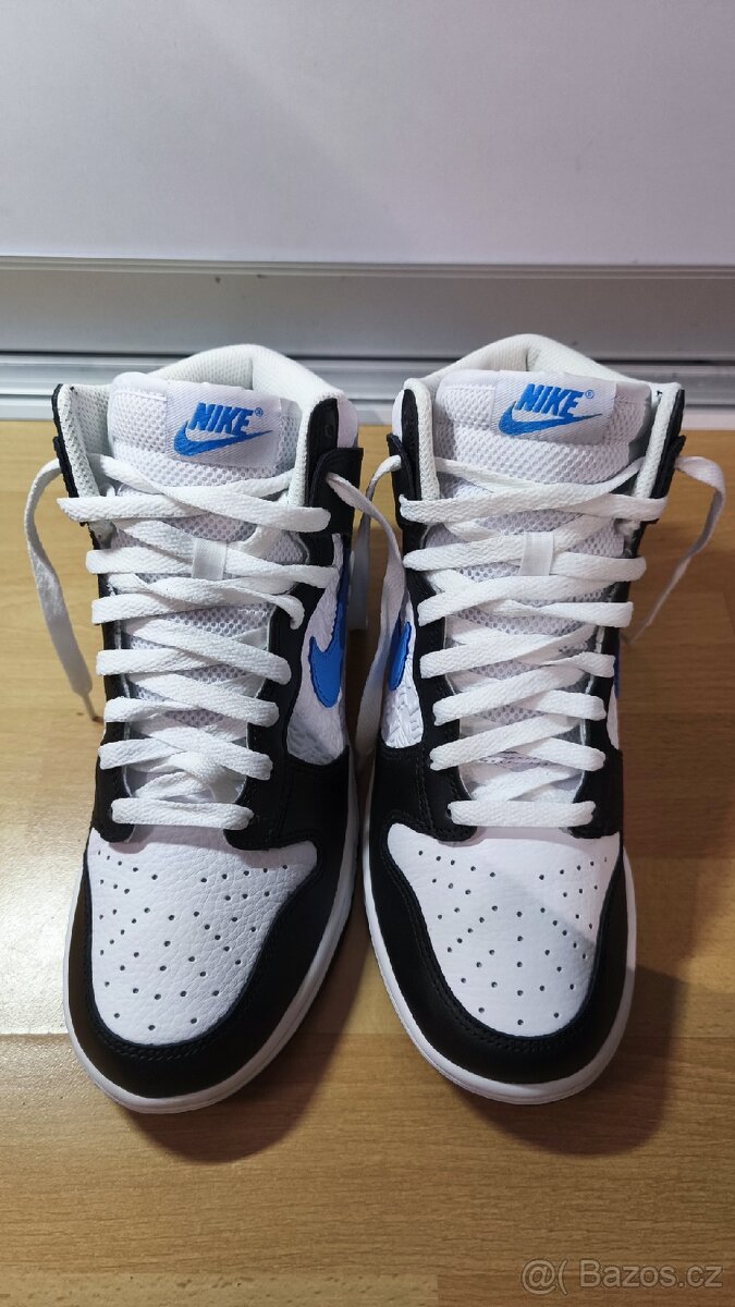 Nike Dunk High Retro FLC Black University Blue White - 7