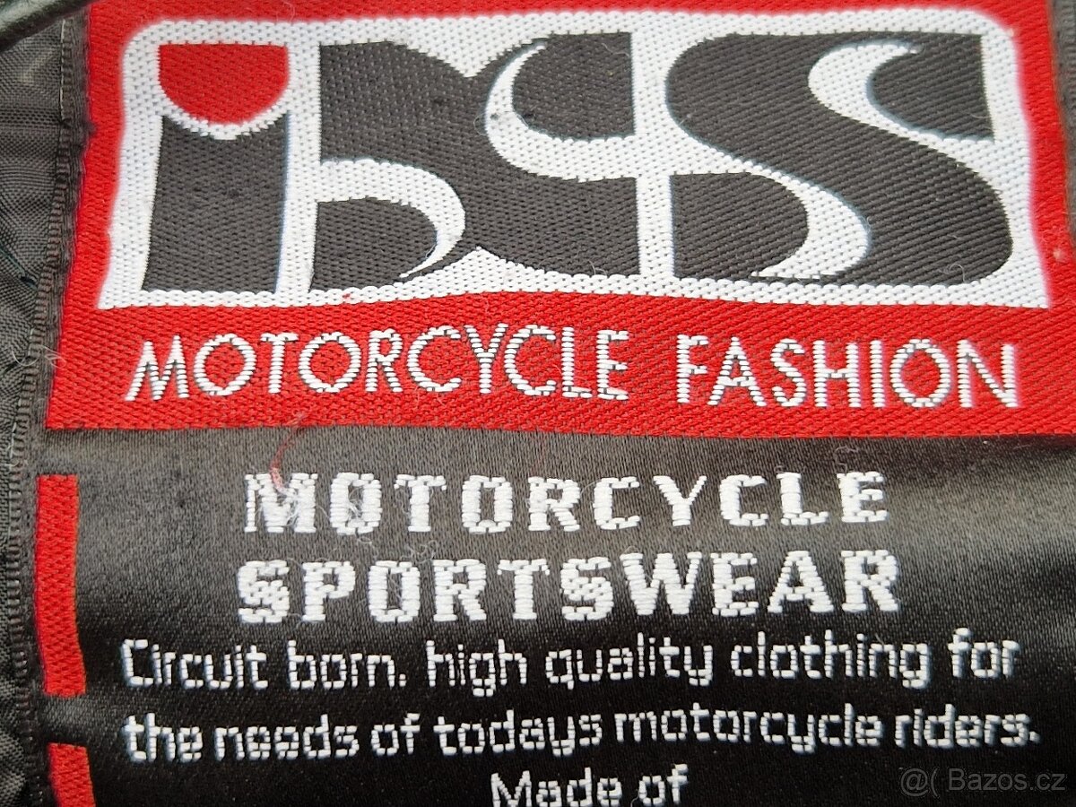 Pánská kožená moto bunda iXS velikost 66 (3XL) - 7