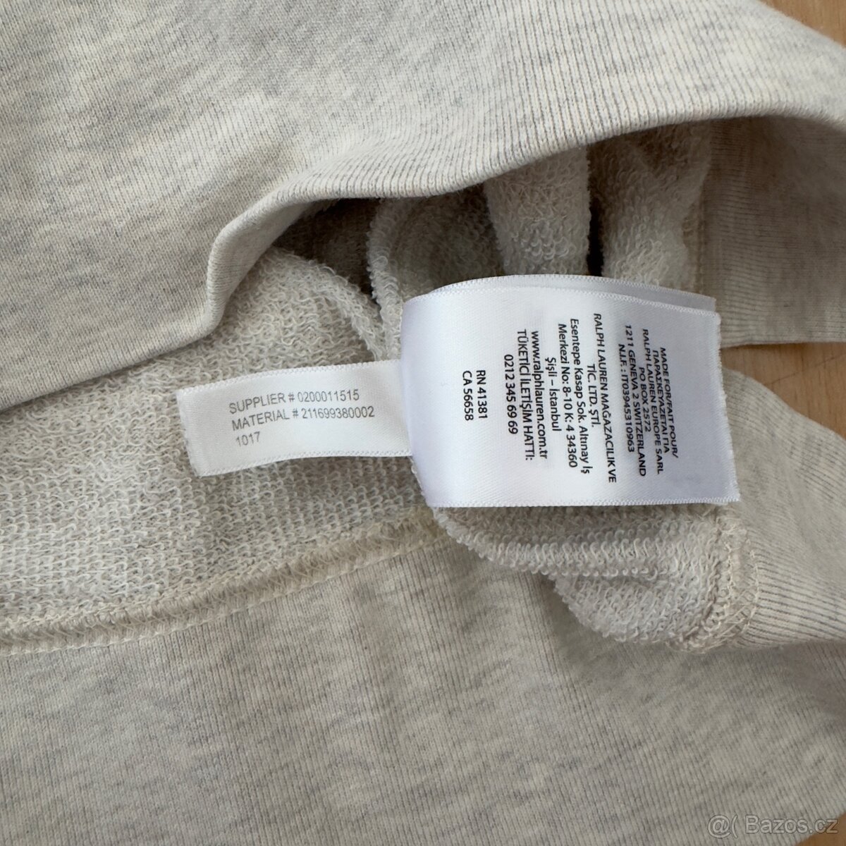 Ralph Lauren Polo krémová mikina s vlajkou USA | vel. M - 7