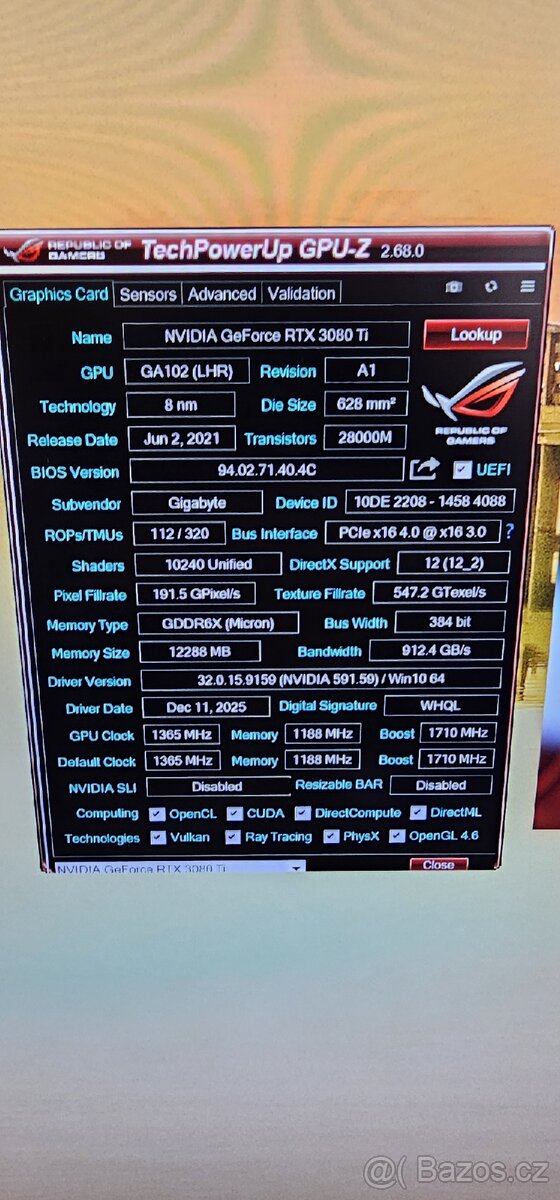 GIGABYTE GeForce RTX 3080 Ti GAMING OC 12G - 7