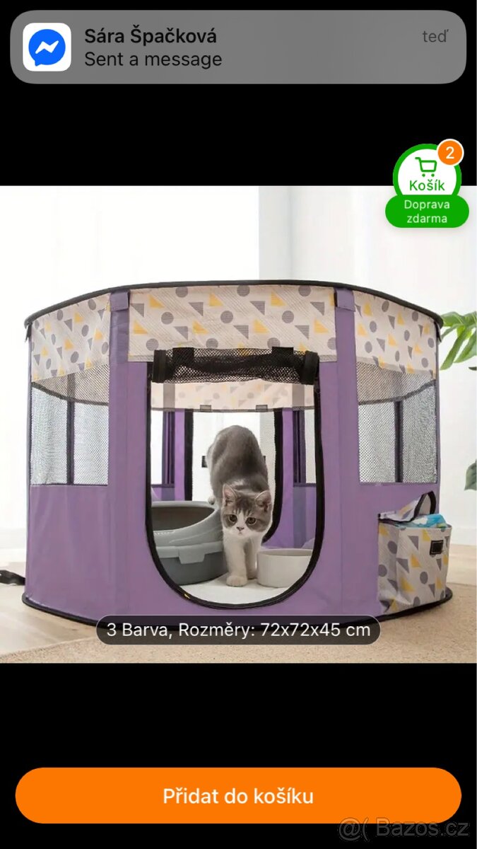 Skládací přepravka pro kočky/psy - 7