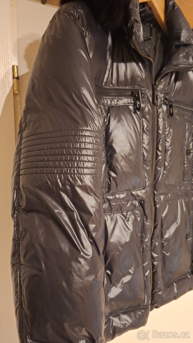 Bunda pánská, černá péřová - 7