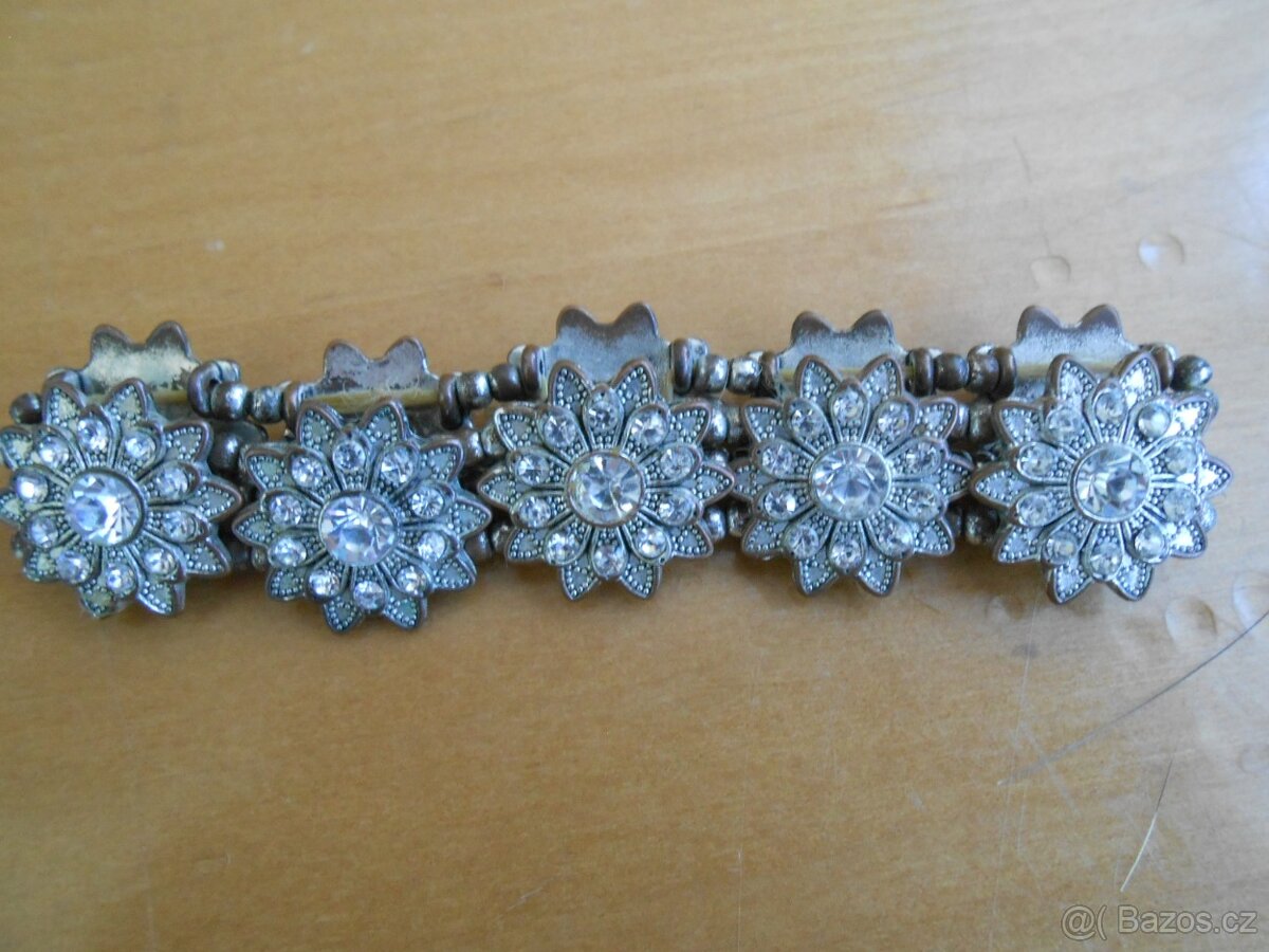 RETRO náramek s kamínky - známky stáří - 7