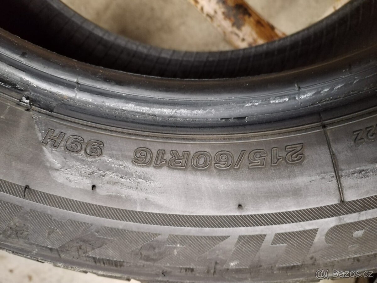 215/60/16 zimni pneu PIRELLI a BRIDGESTONE 215/60 R16 - 7