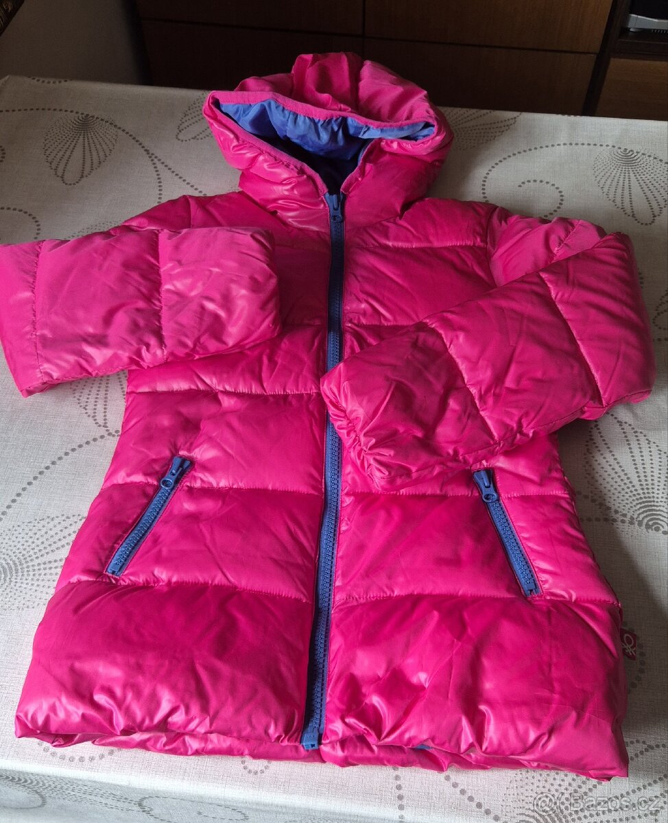 BENETTON péřový kabát vel. 140 - 7