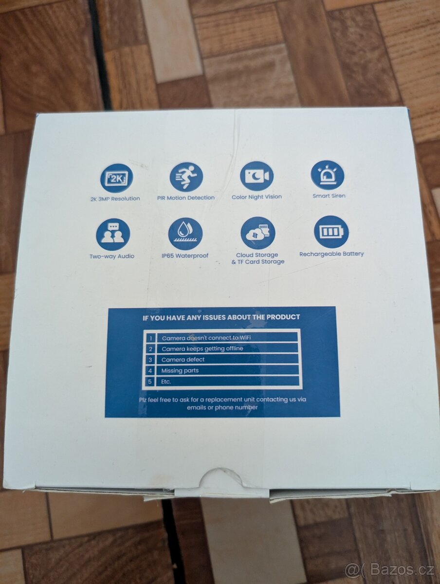 Cinnado S2 černá 2K 3MP solární bezpečnostní kamera - 7