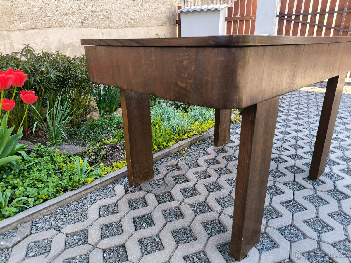 Starožitný Art Deco jídelní stůl - 30. léta - 7