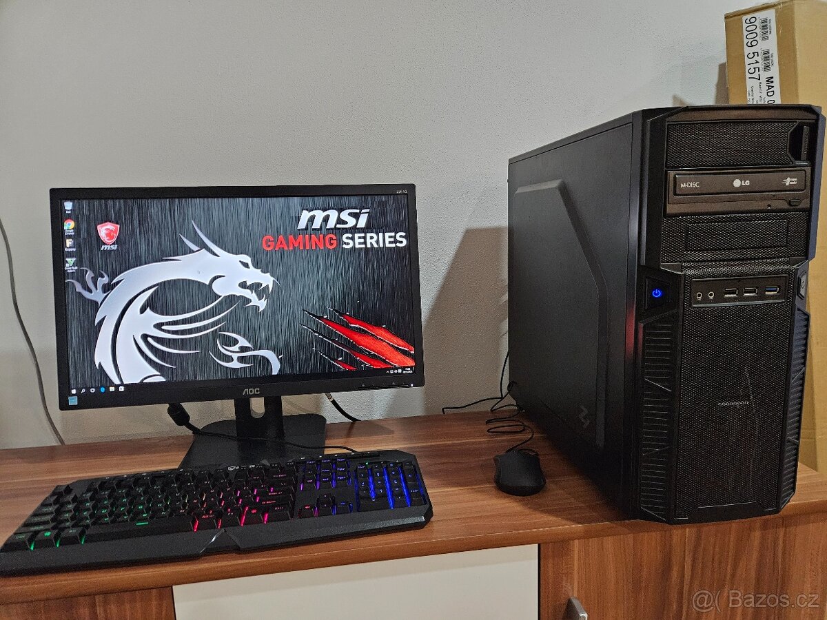 Herní pc fx-6300 8gb ddr3 ati 6950 2gb hdd 3TB lcd 22" GTA5 - 7