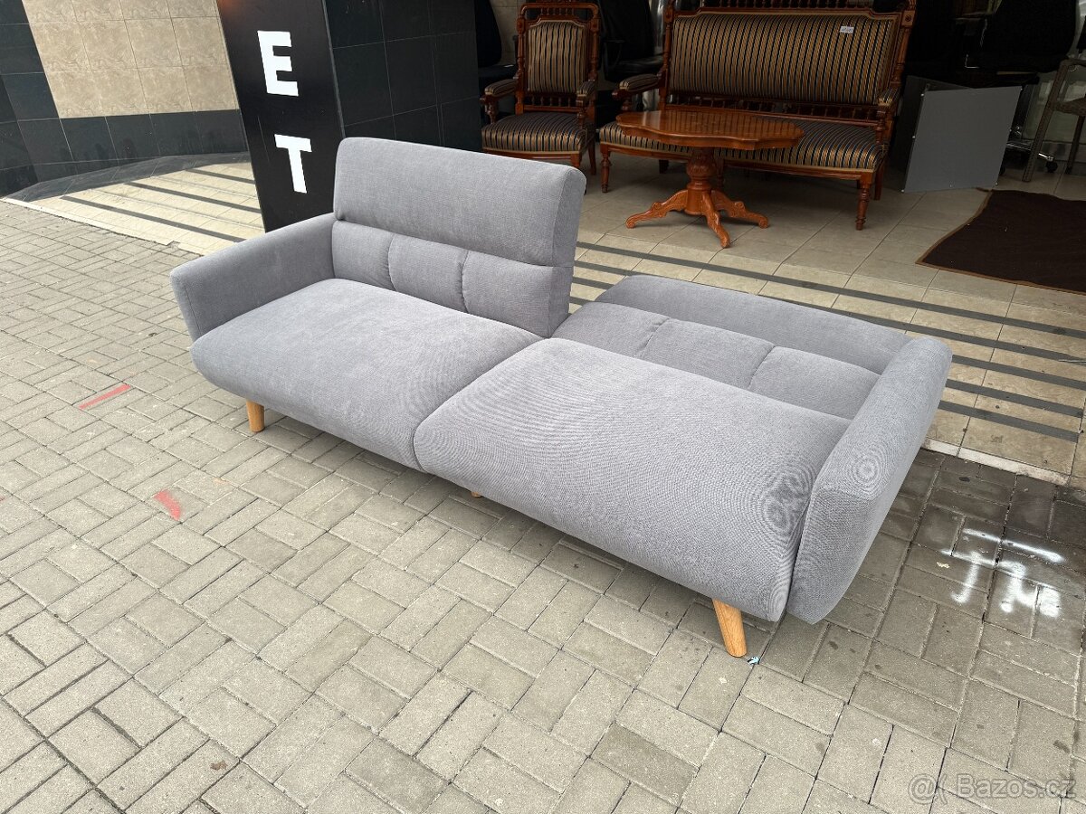 Rozkládací sedačka Nisco NERO NOVÁ 2.j. VÍCE KUSŮ - 7