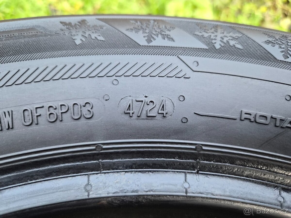 2x Zimní pneu Barum Polaris 6 - 195/65 R15 - 90% - 7