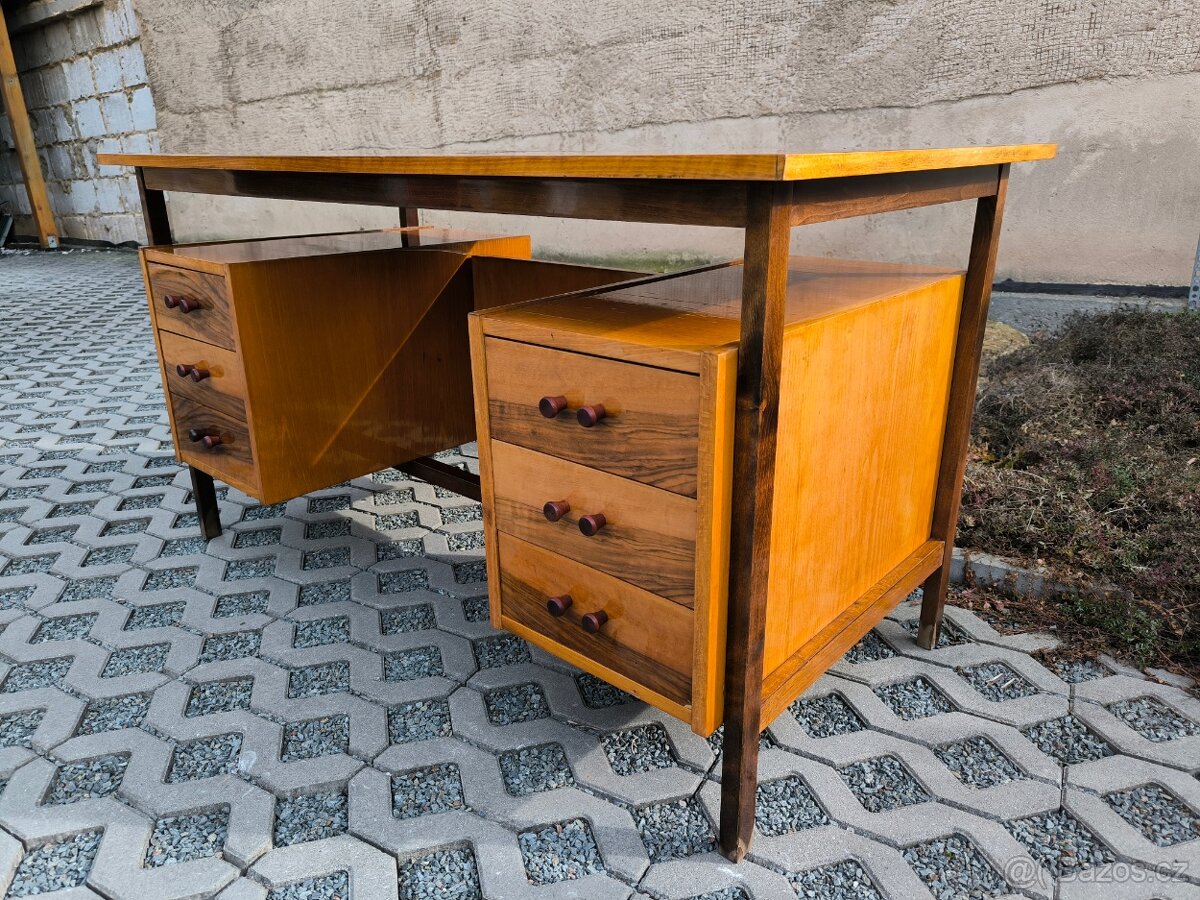 Retro designový psací stůl - Rumunsko - 60. léta - 7