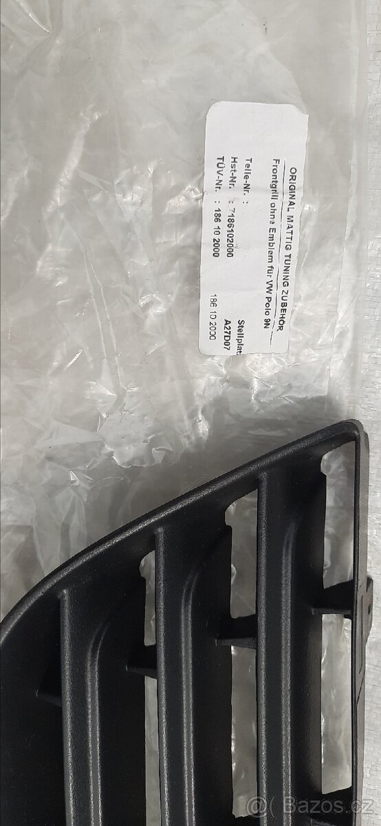 Maska bez znaku vw polo 9n Mattig - 7