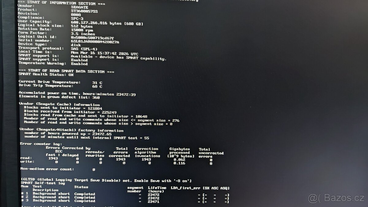 Enterprise DELL/HP/Seagate 15k SAS 800GB 3.5" - 7