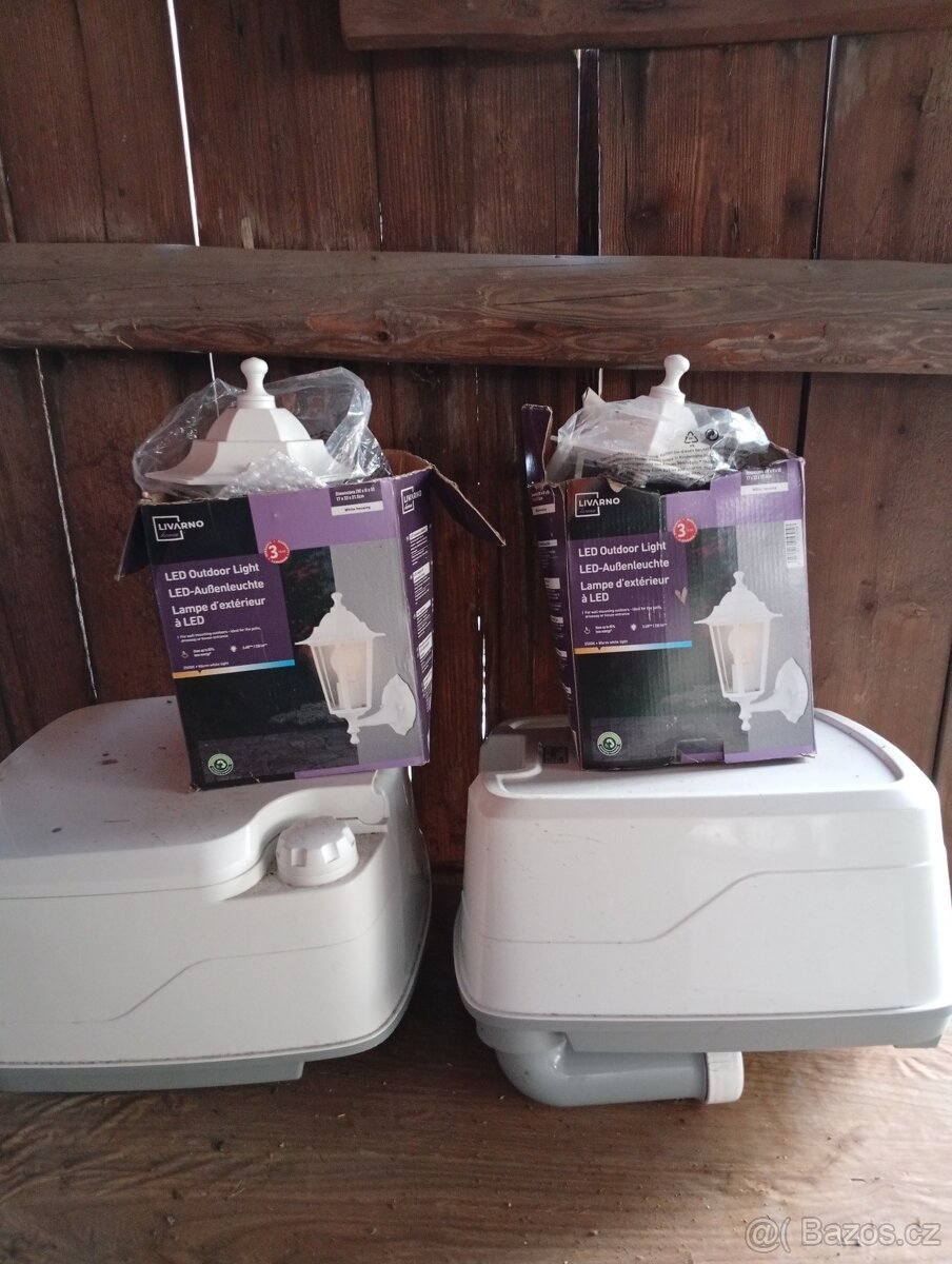 Nástěnná lucerna venkovní IP43, bílá 2ks - 7