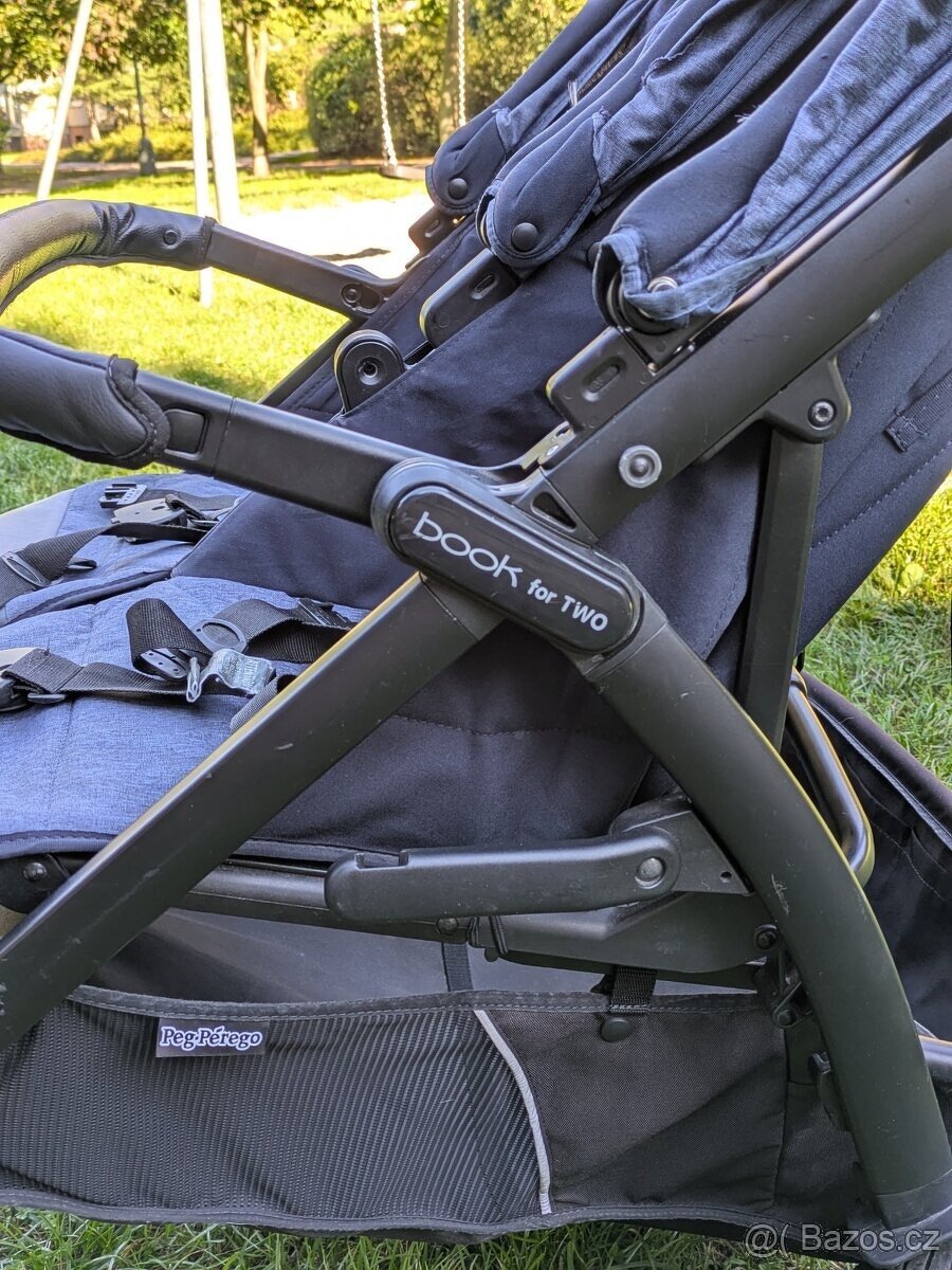 Dvojkočárek / kombinovaný kočárek / sourozenecký kočárek - 7