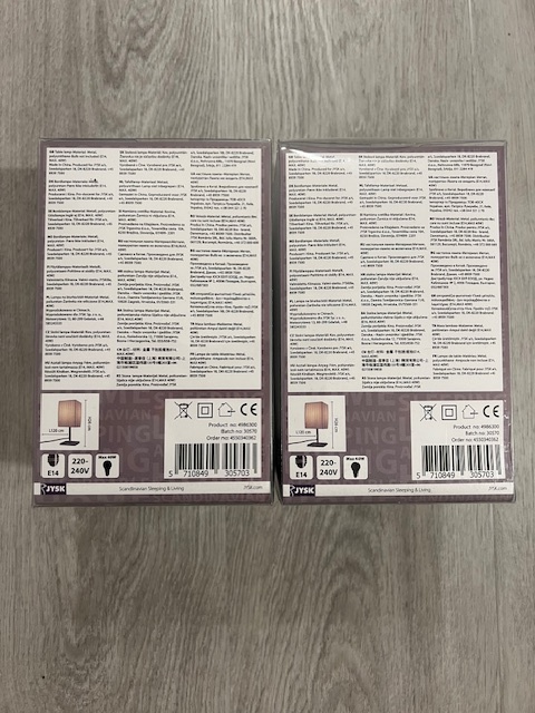 2x stolní lampa (nová, nerozbalená) - 7