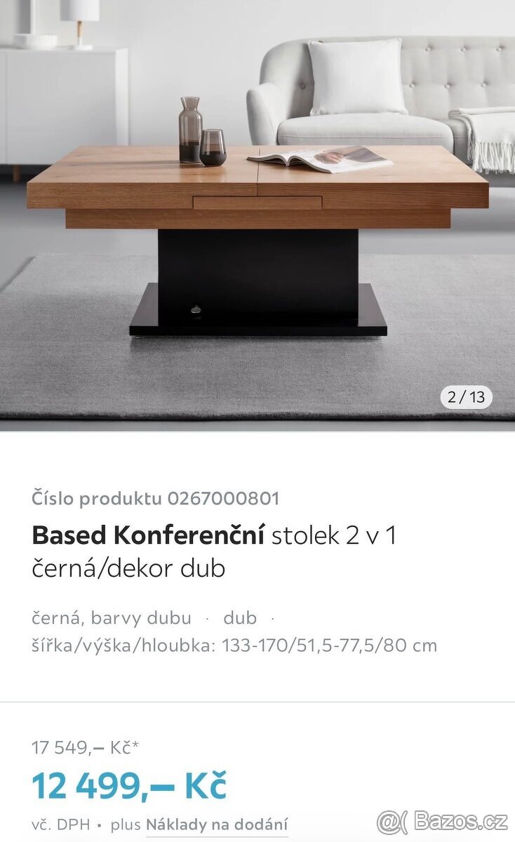 Jídelny a konferenční stolek 2v1 - 7