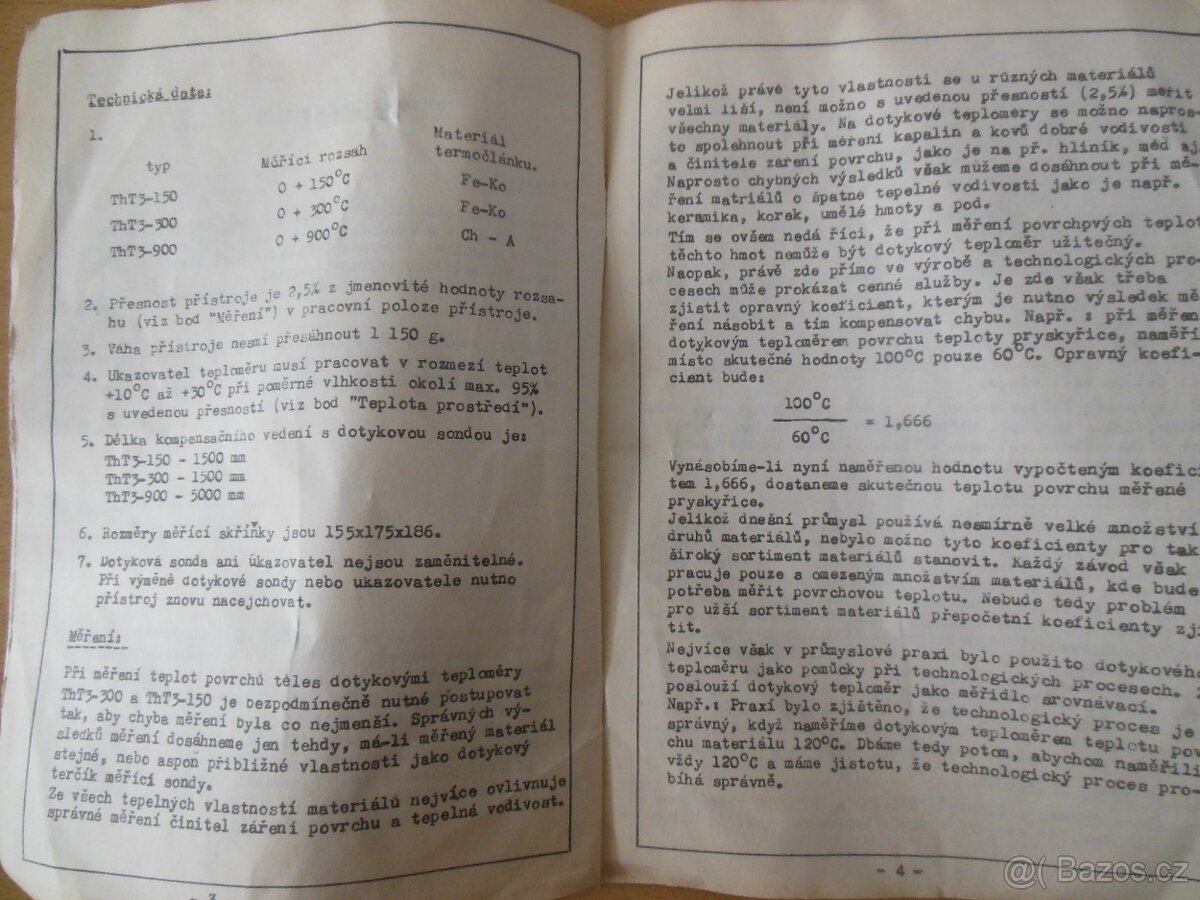Ručičkový teploměr, kufřík, log sondu, Dom. trafopájku funk. - 7