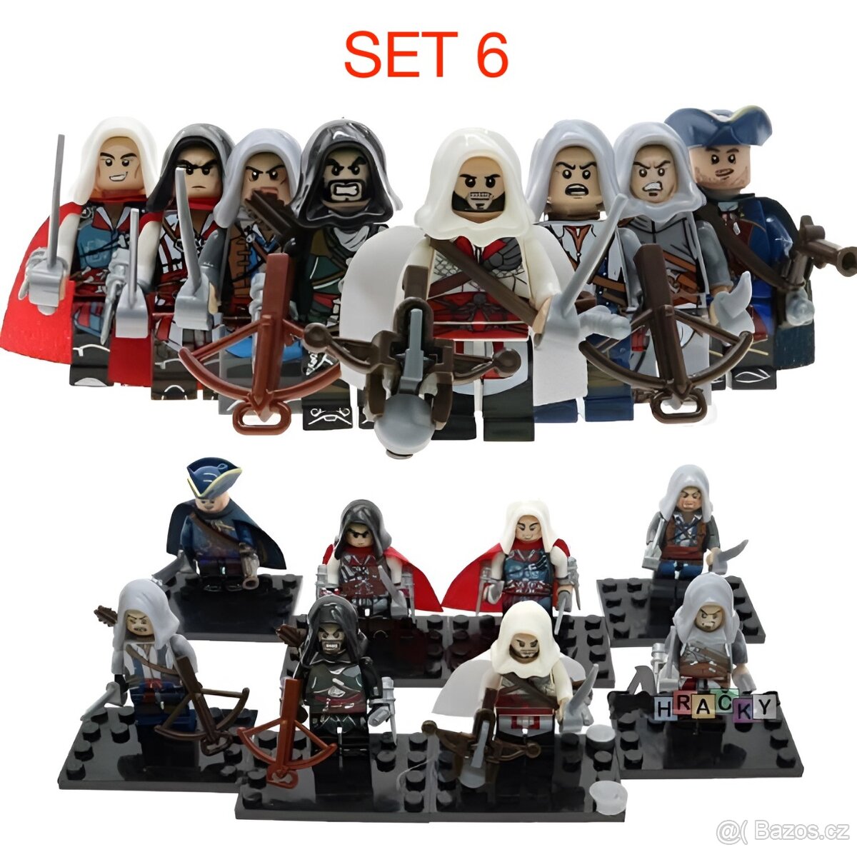 Figúrky piráti (8ks) typ lego, nové nehrané - 7