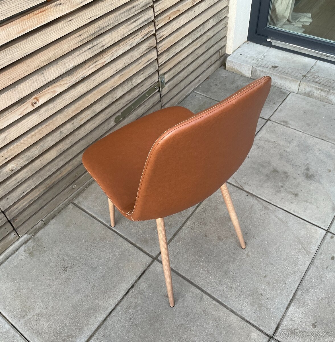 Židle jídelní JYSK JONSTRUP koňaková koženka - 7