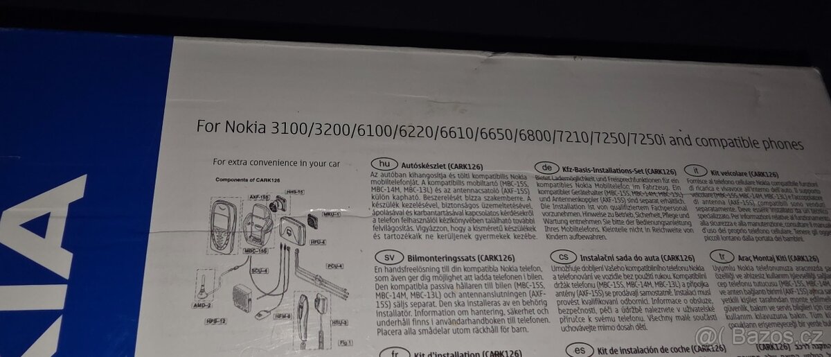 NOKIA 6100 SILVER + HANDSFREE SADA NOKIA CAR KIT - 7