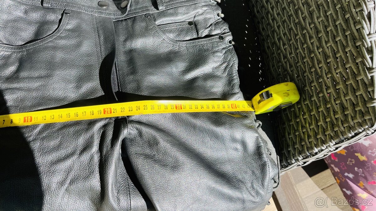 Dámské kožené kalhoty vel. 40 - 7