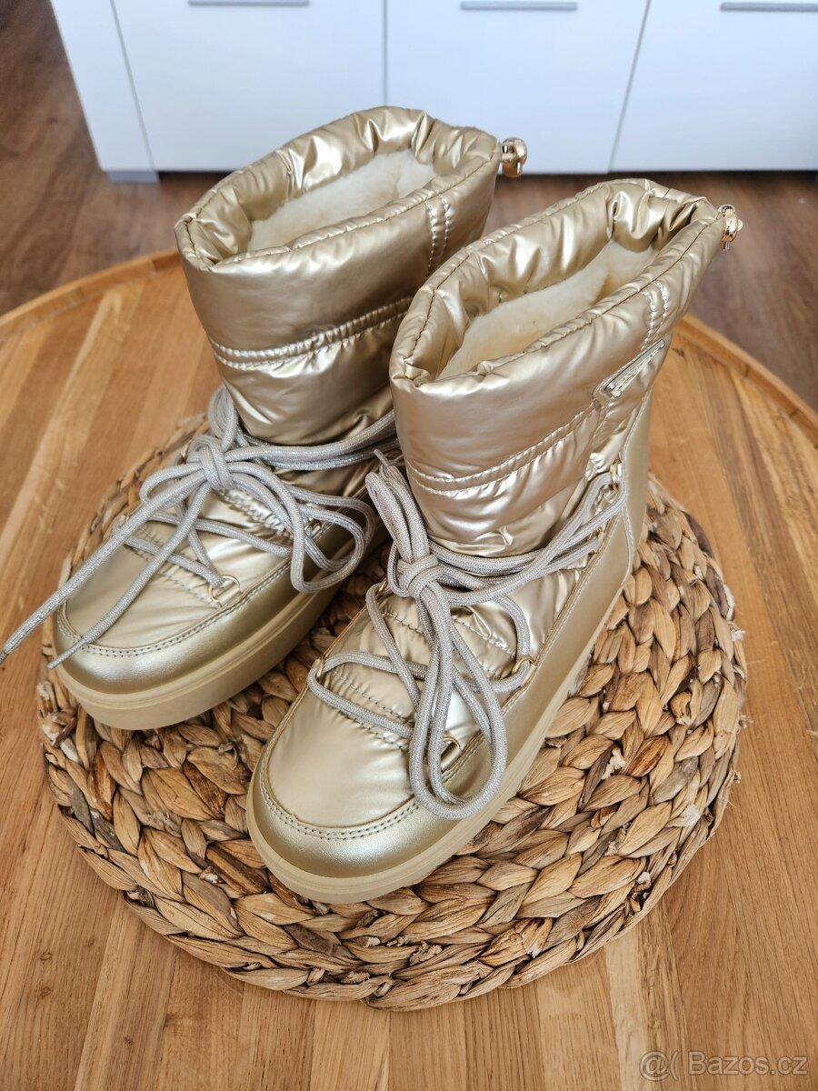 Nové kožíškové sněhule, velikost 40 - 7